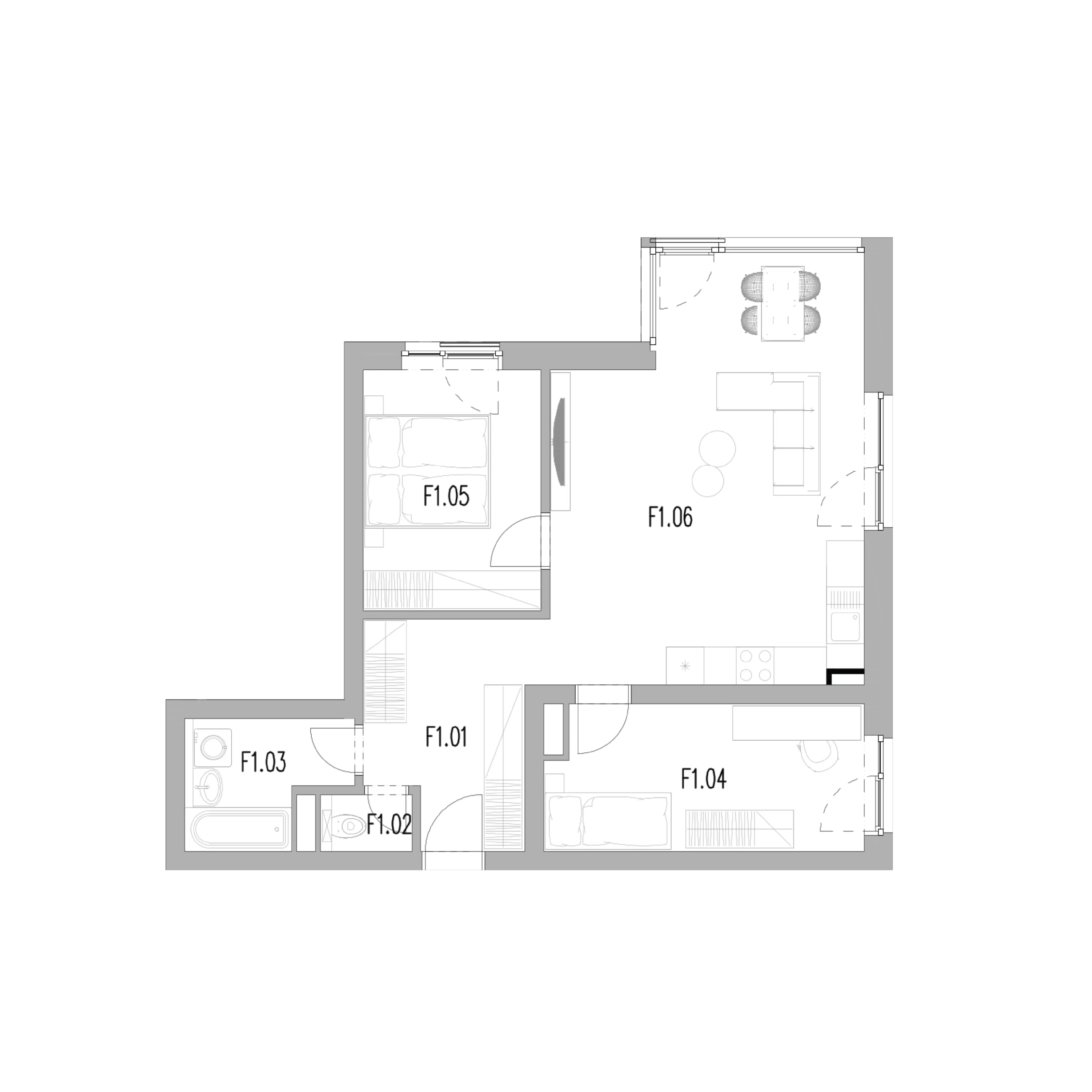 Residence 113.F1 plan