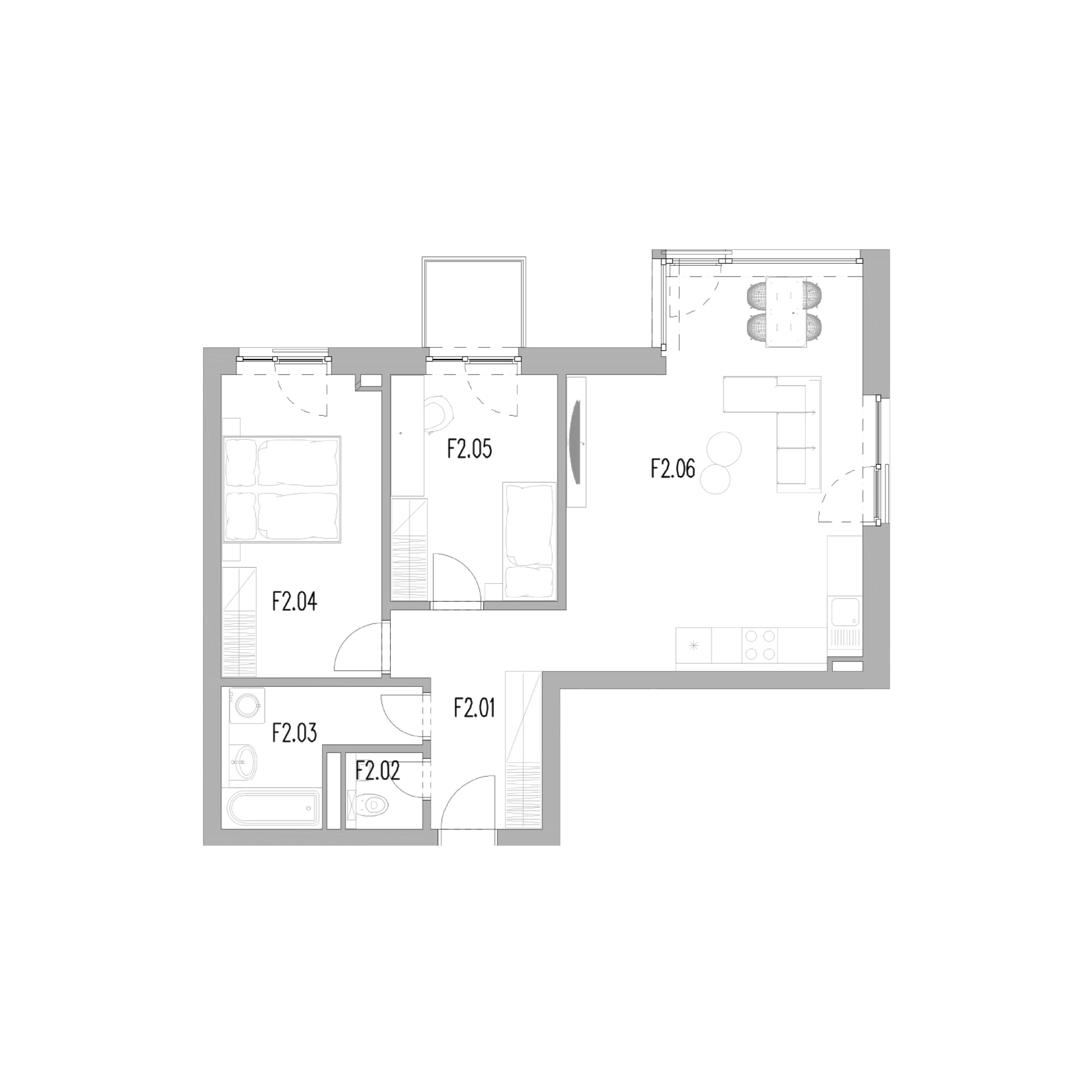 Residence 113.F2 plan