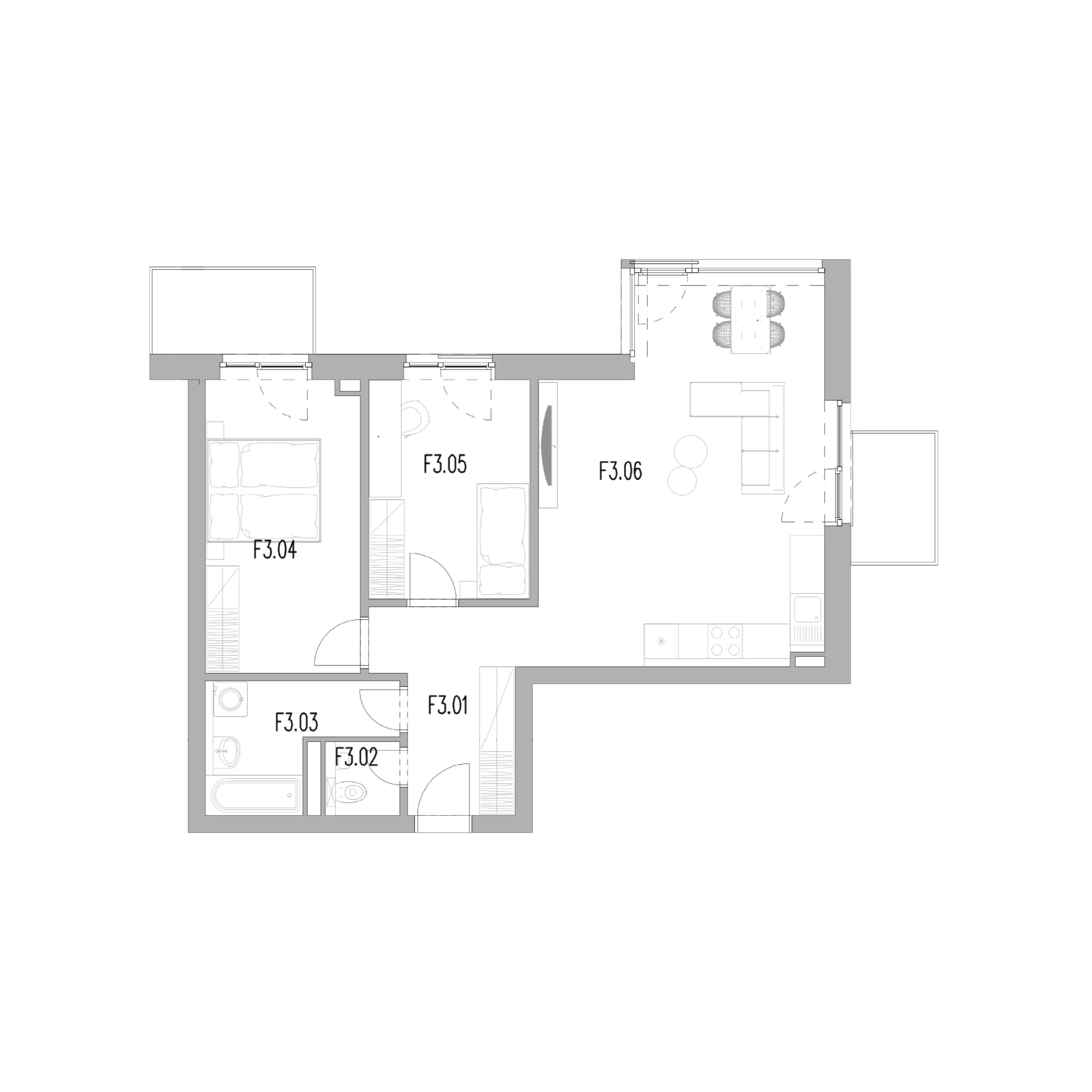 Residence 113.F3 plan
