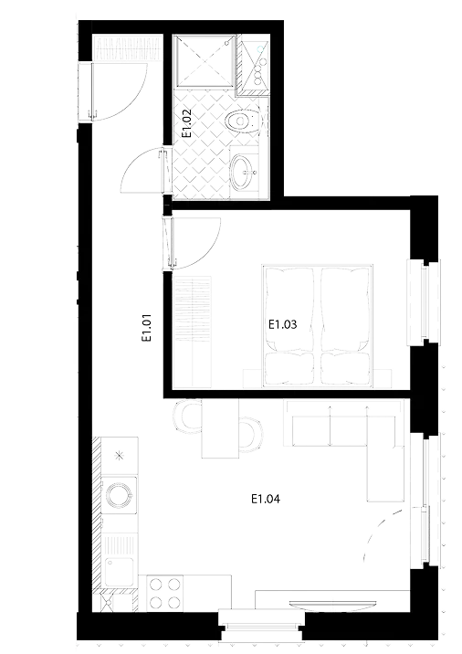 Residence 104.E1 plan